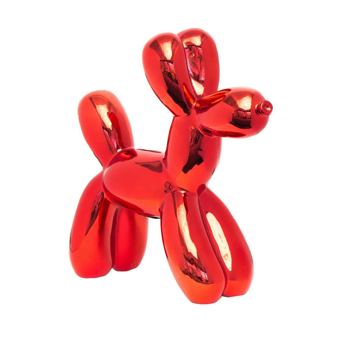 Ceramic Dog Bank  - Red 12"