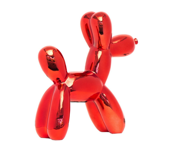 Ceramic Dog Bank  - Red 12"