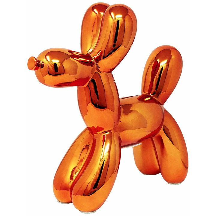 Ceramic Dog Bank  - Copper 12"