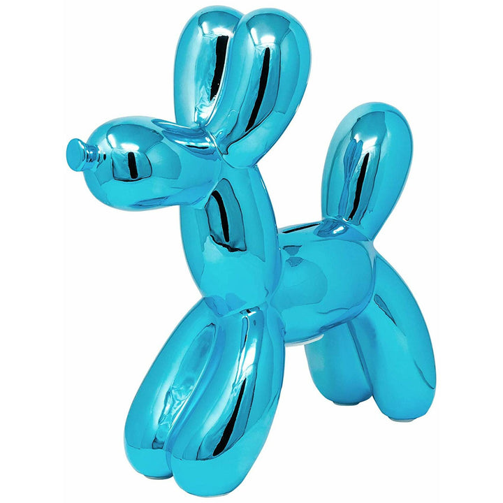 Ceramic Dog Bank  - Blue 12"