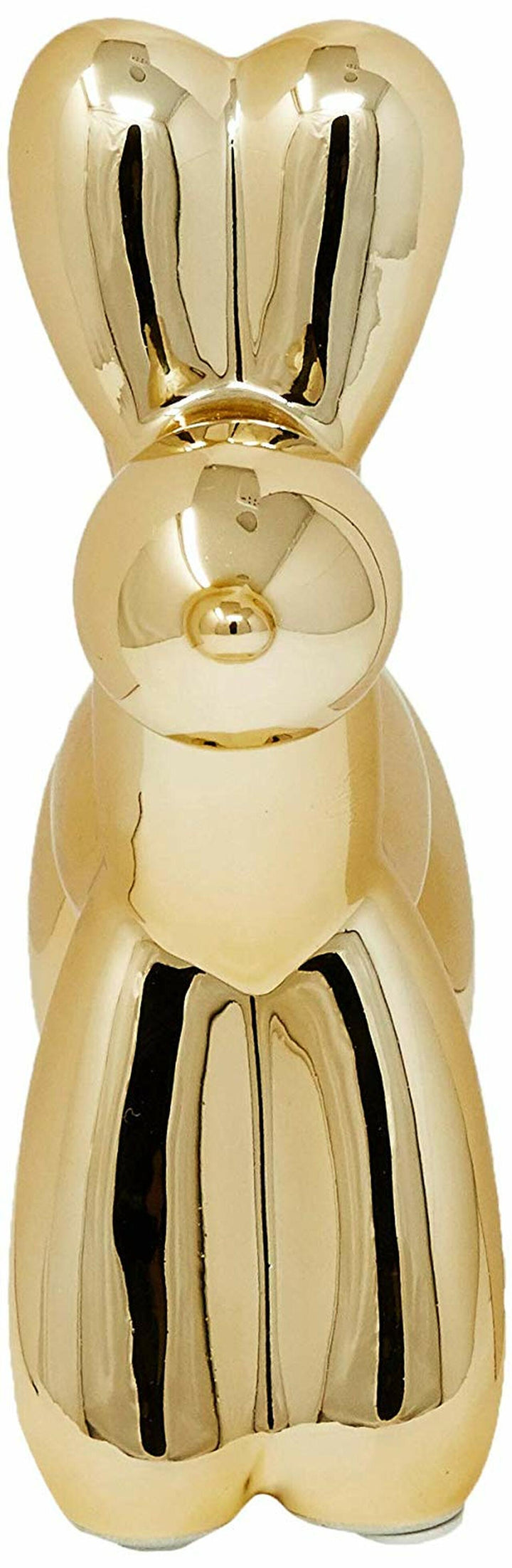 Mini Ceramic Dog Bank - Gold 7.5"