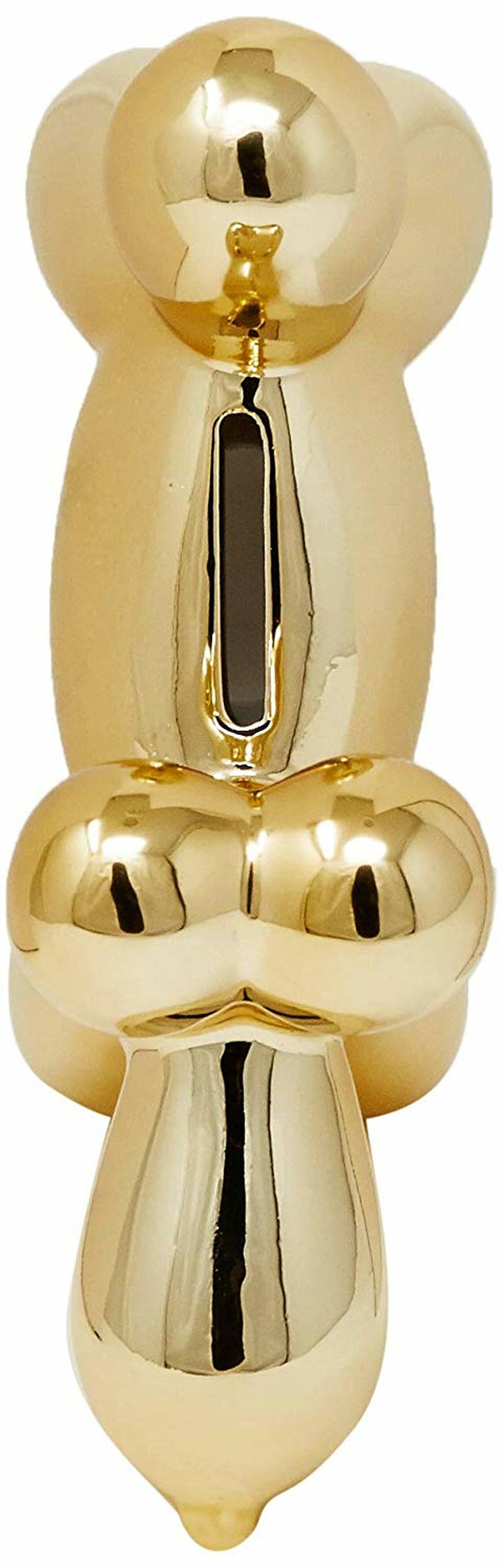 Mini Ceramic Dog Bank - Gold 7.5"