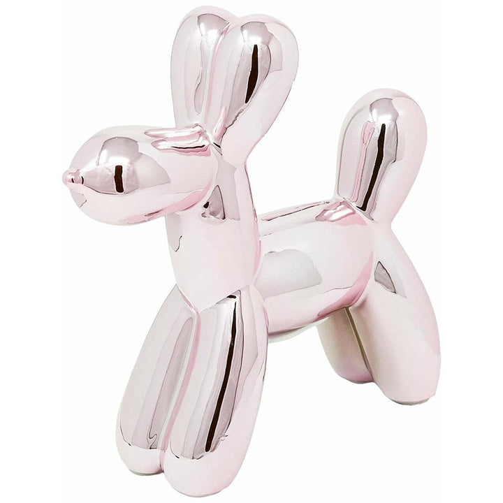 Mini Ceramic Dog Bank - Pink 7.5"