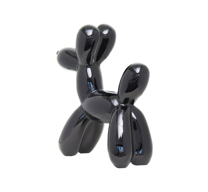 Ceramic Dog Bank - Black 12"