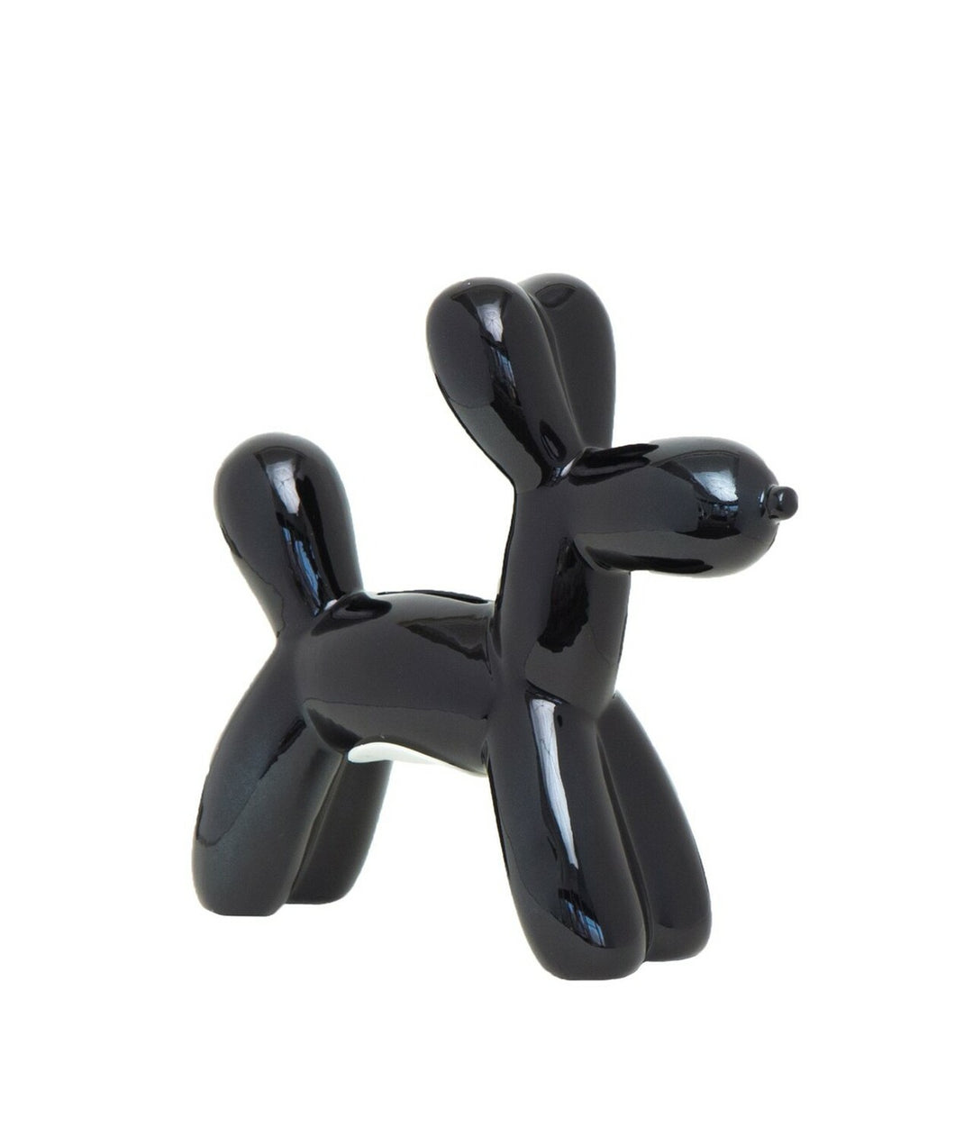 Mini Ceramic Dog Bank - Black 7.5"