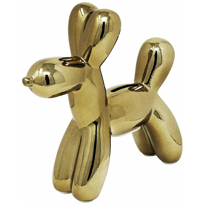 Mini Ceramic Dog Bank - Bronze 7.5"
