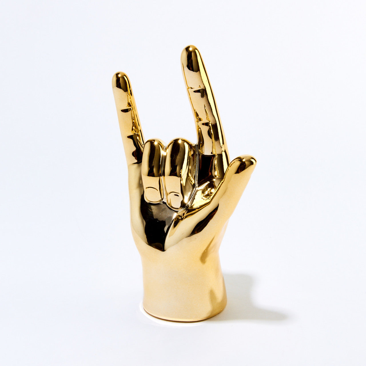 Rock On Tabletop Hand Gold ceramic