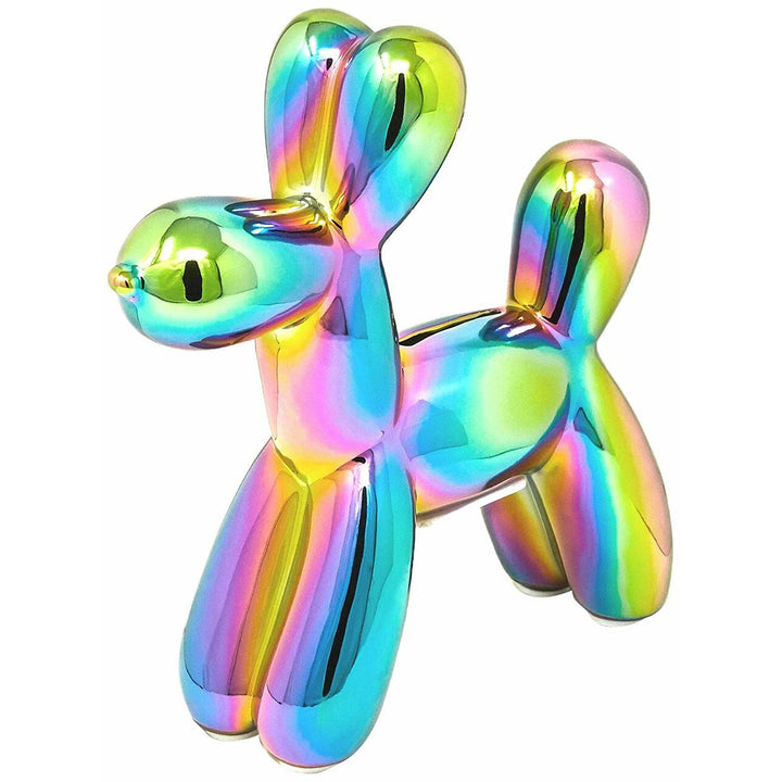 Mini Ceramic Dog Bank - Iridescent 7.5"