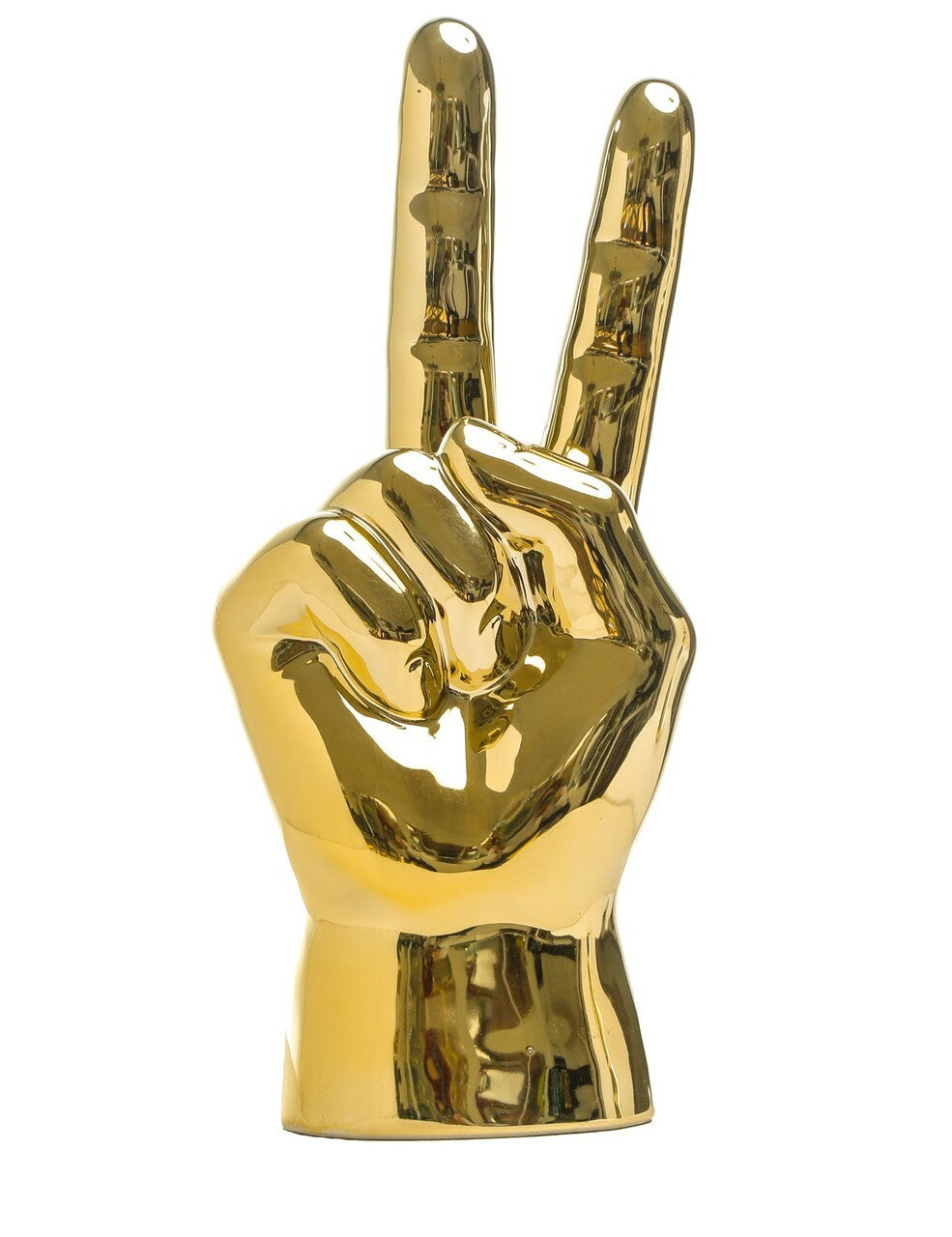 Gold Peace Sign Tabletop 8" Tall