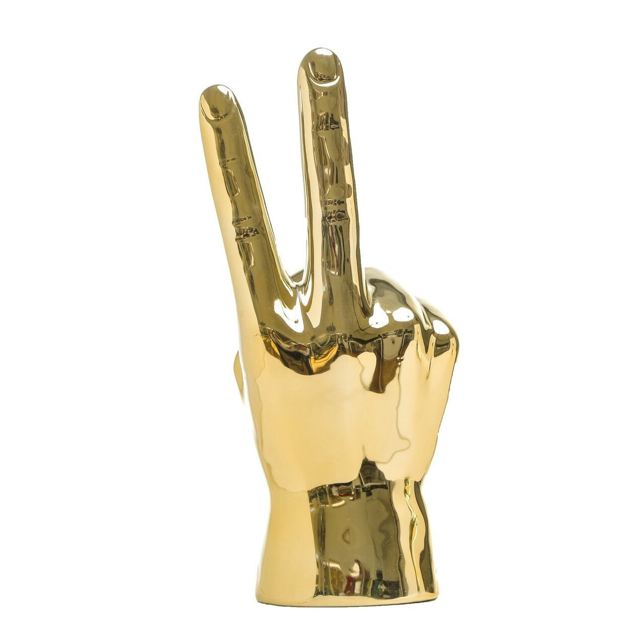 Gold Peace Sign Tabletop 8" Tall