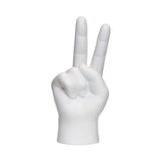 Backordered Until 2022 Peace Sign Tabletop 8" Tall - White - Just Fabulous Palm Springs