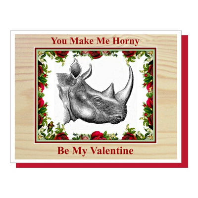 You Make Me Horny greeting card