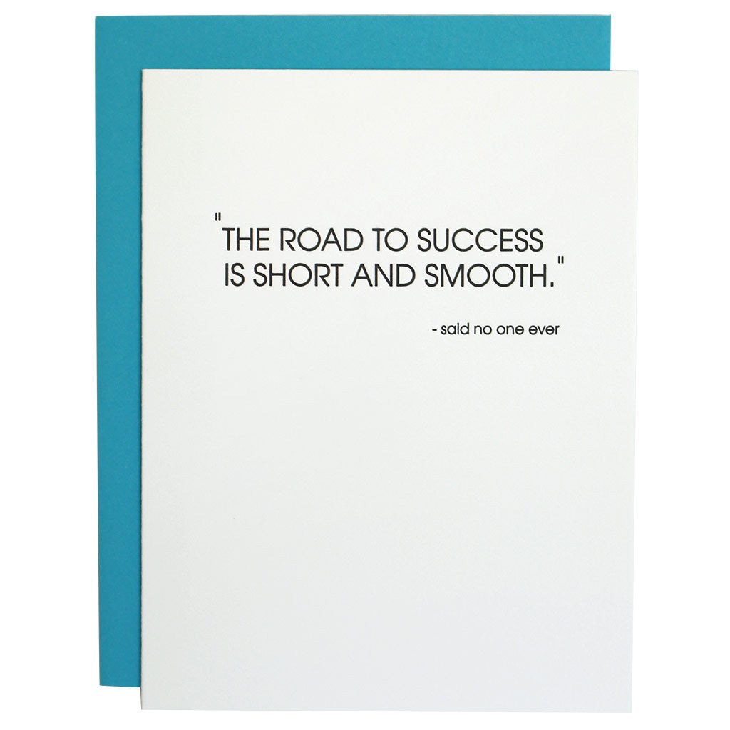 Road To Success Greeting Card