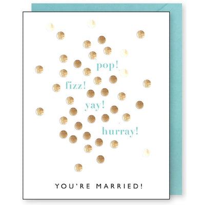 Pop Fizz Wedding greeting card