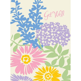Get Well Flowers Greeting Card