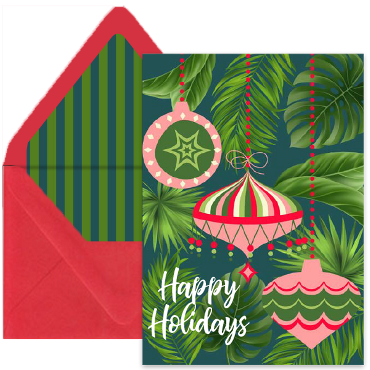 Palm Springs Inspired Holiday Greeting Card