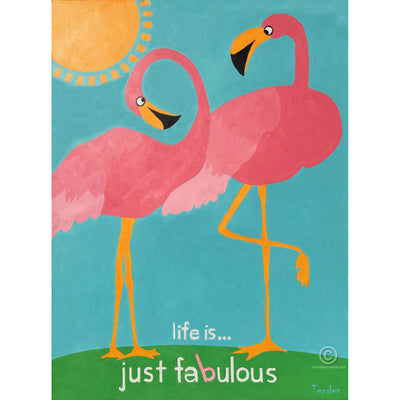 Fabulous Flamingo framed art