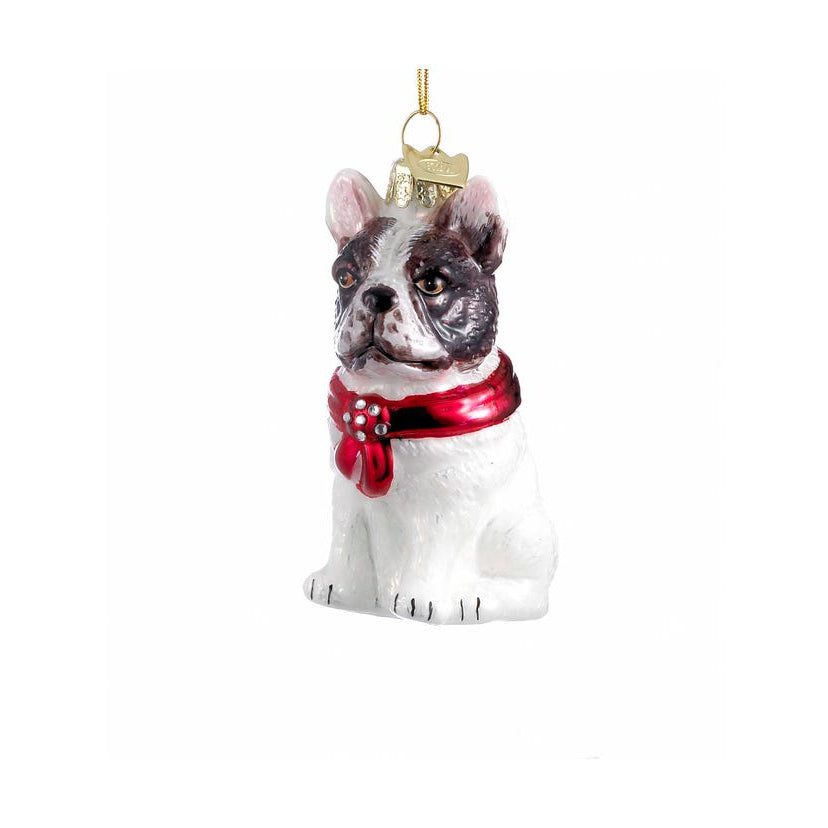 French Bulldog Glass Ornament