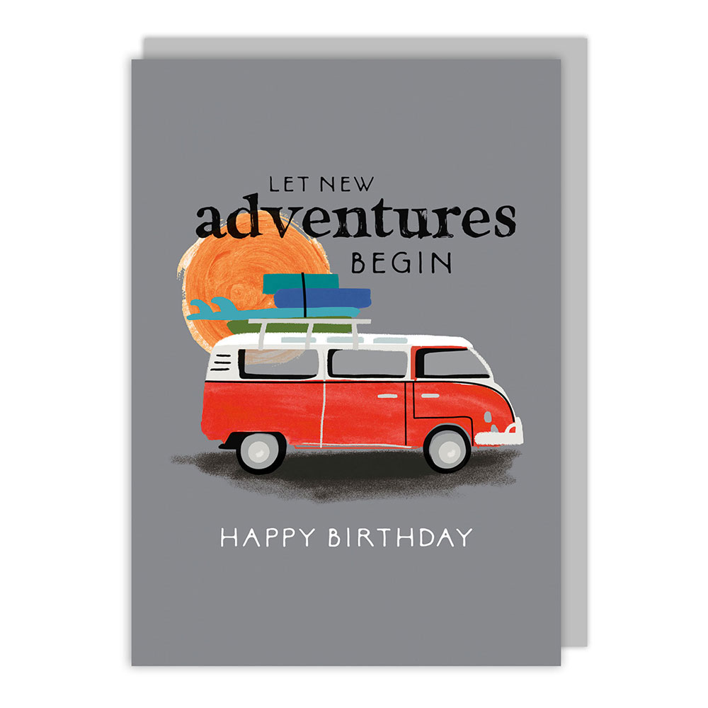 Camper Van Birthday Card