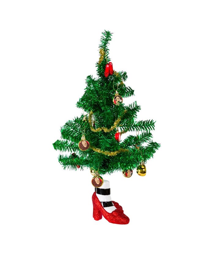 Wizard Of Oz™ Miniature Tinsel Christmas Tree and Ornament Set