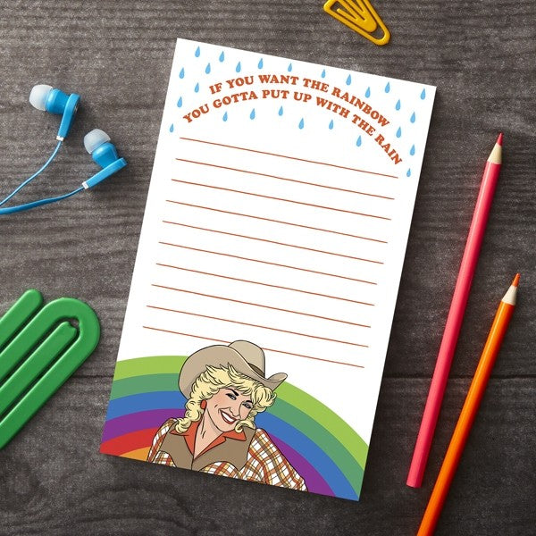 Notepad: Dolly Parton Rainbow