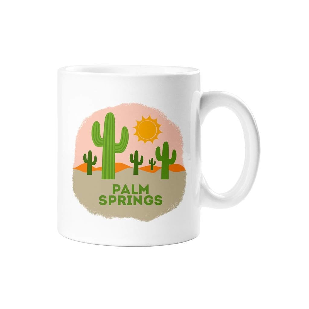 Desert Landscape Palm Springs Ceramic Mug