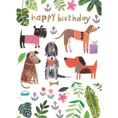 Happy Birthday Dogs Birthday Card - Just Fabulous Palm Springs