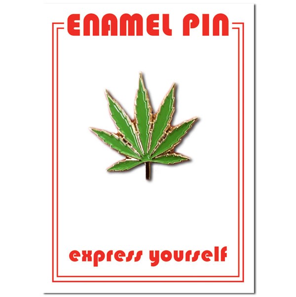 Pin: Marijuana Leaf