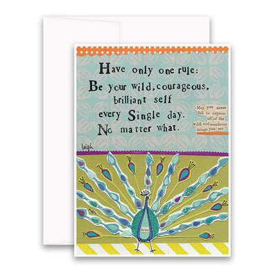 Peacock Card greeting card