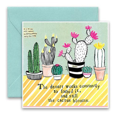 Cactus greeting card