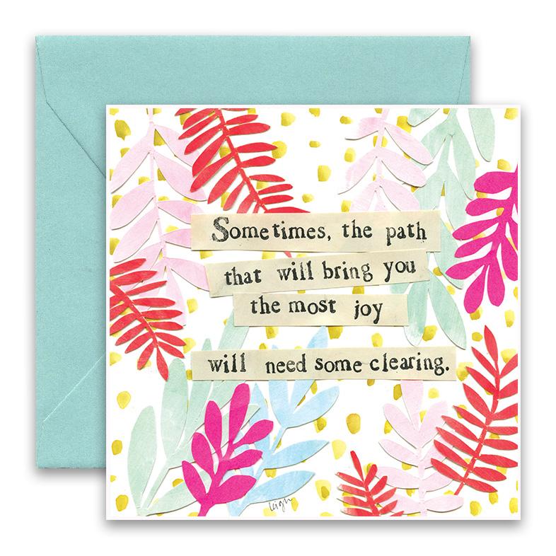 Needs Clearing greeting card