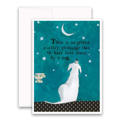 Love By A Dog greeting card