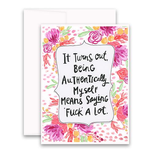 Authentically Myself greeting card