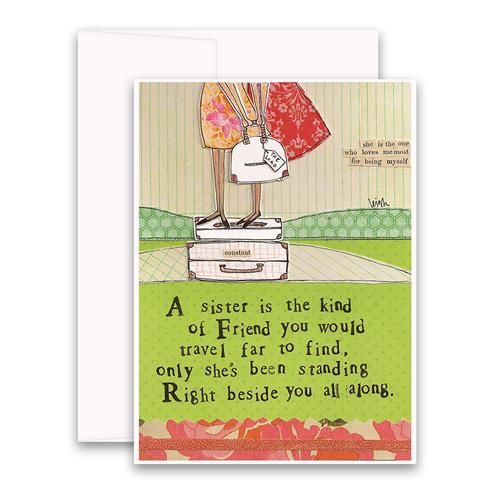 Sister Friend Card greeting card
