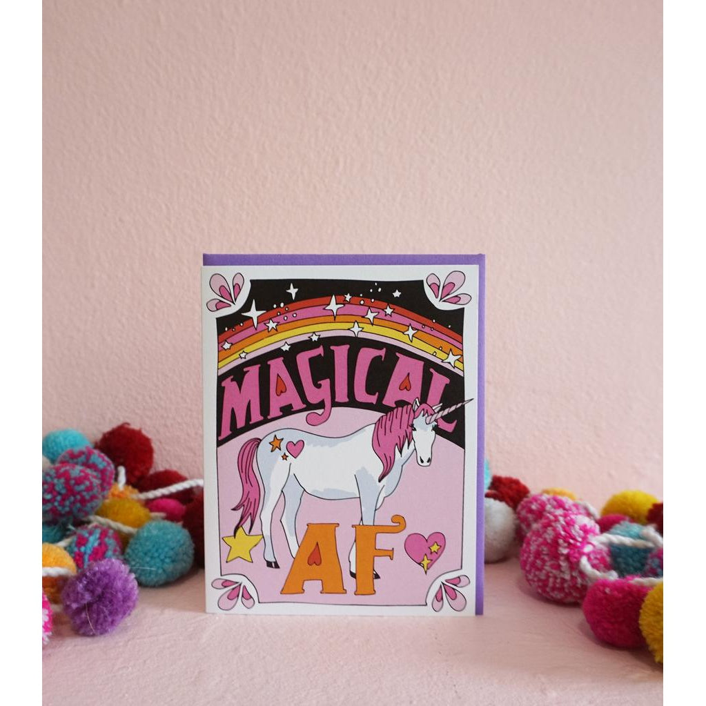 Magical AF Greeting Card