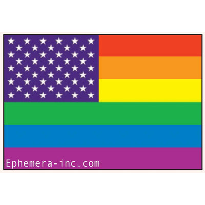 Rainbow American Flag Magnet - Just Fabulous Palm Springs