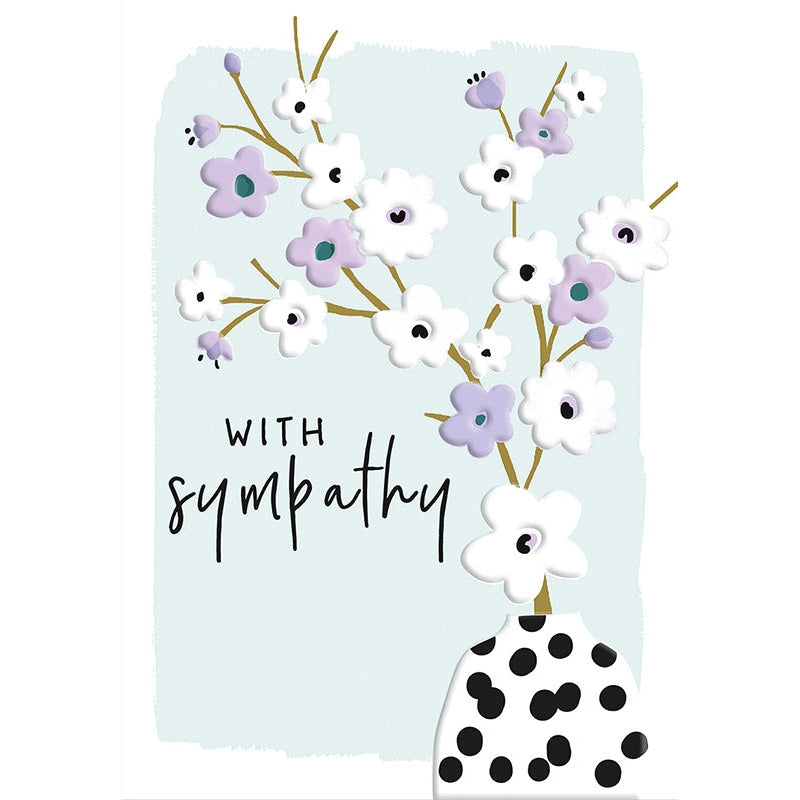 Floral Sympathy Greeting Card