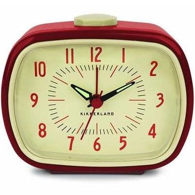 Retro Alarm Clock Red matted art