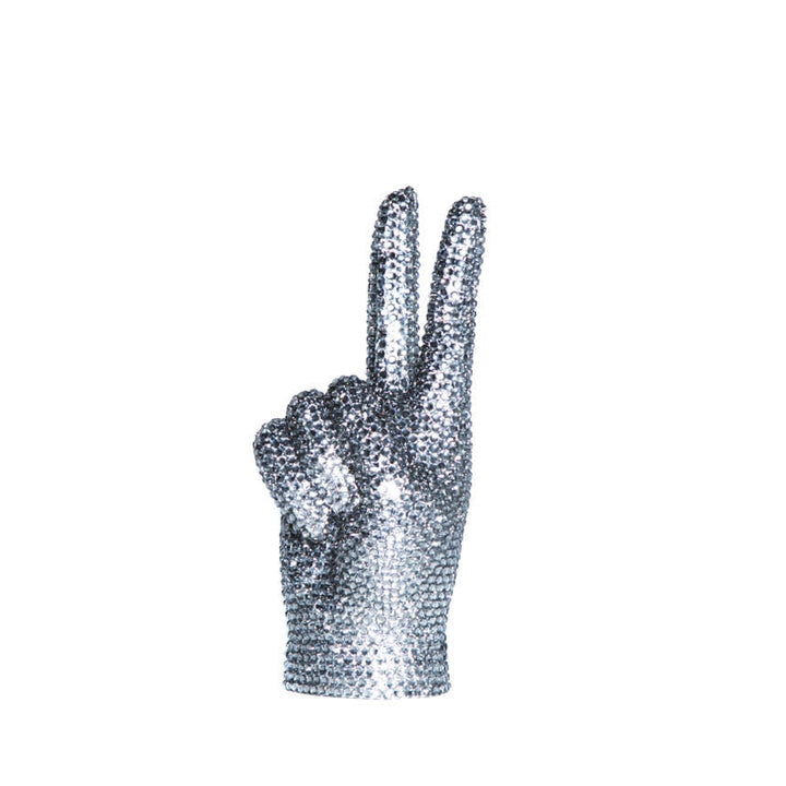 Peace Sign Tabletop Rhinestone ceramic