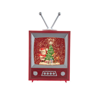 Rudolph The Red Nose Reindeer® and Santa LED Musical TV and Swirl Water Table Piece