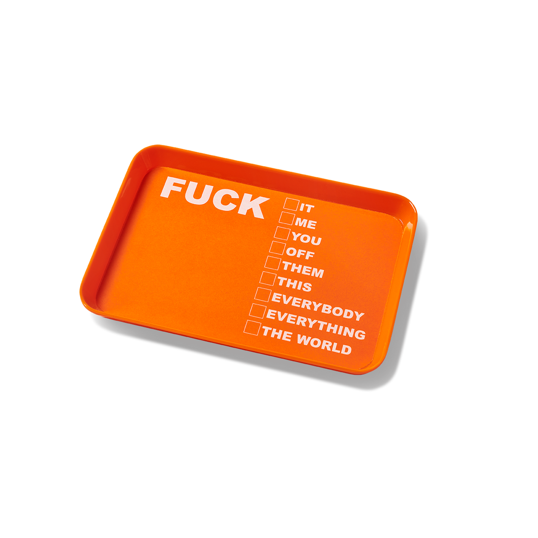 Fuck List Small Tray tray