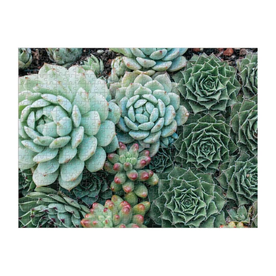 Succulent Garden Double-Sided Puzzle, 500 Pieces