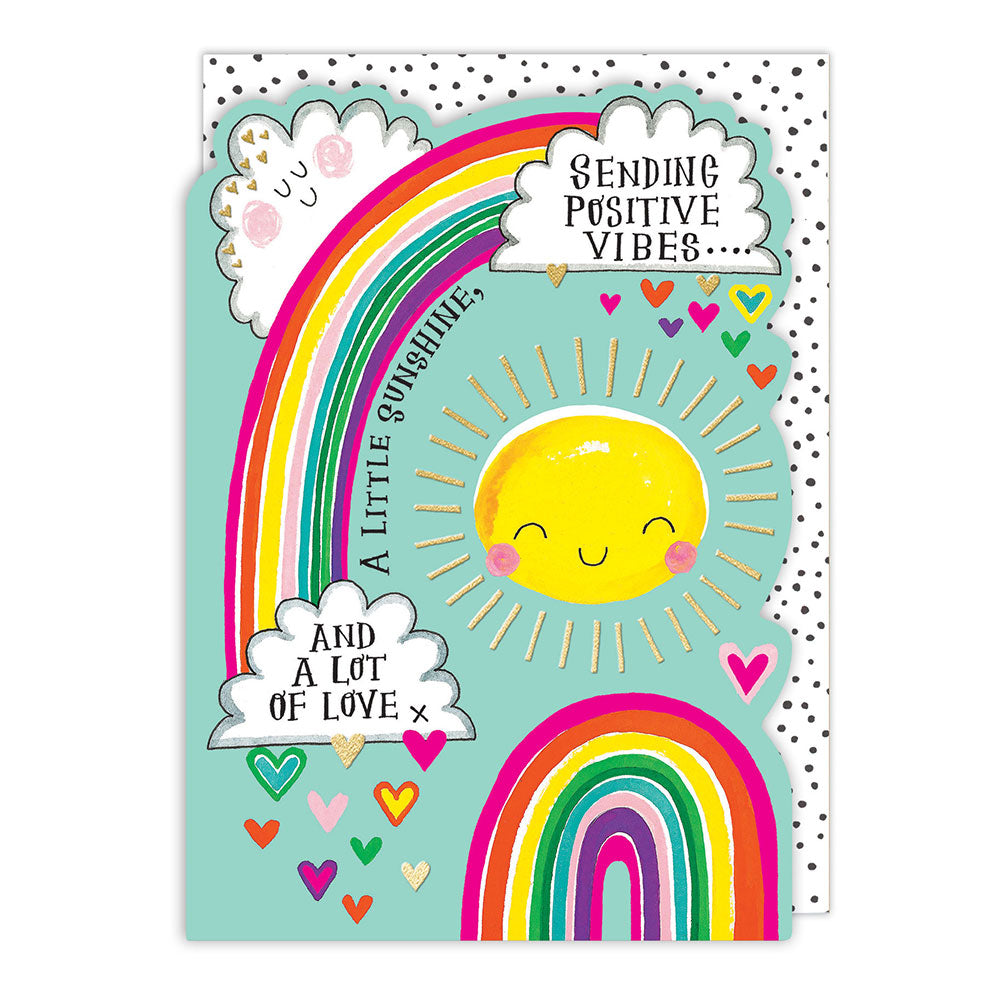 Positive Vibes Friendship Greeting Card