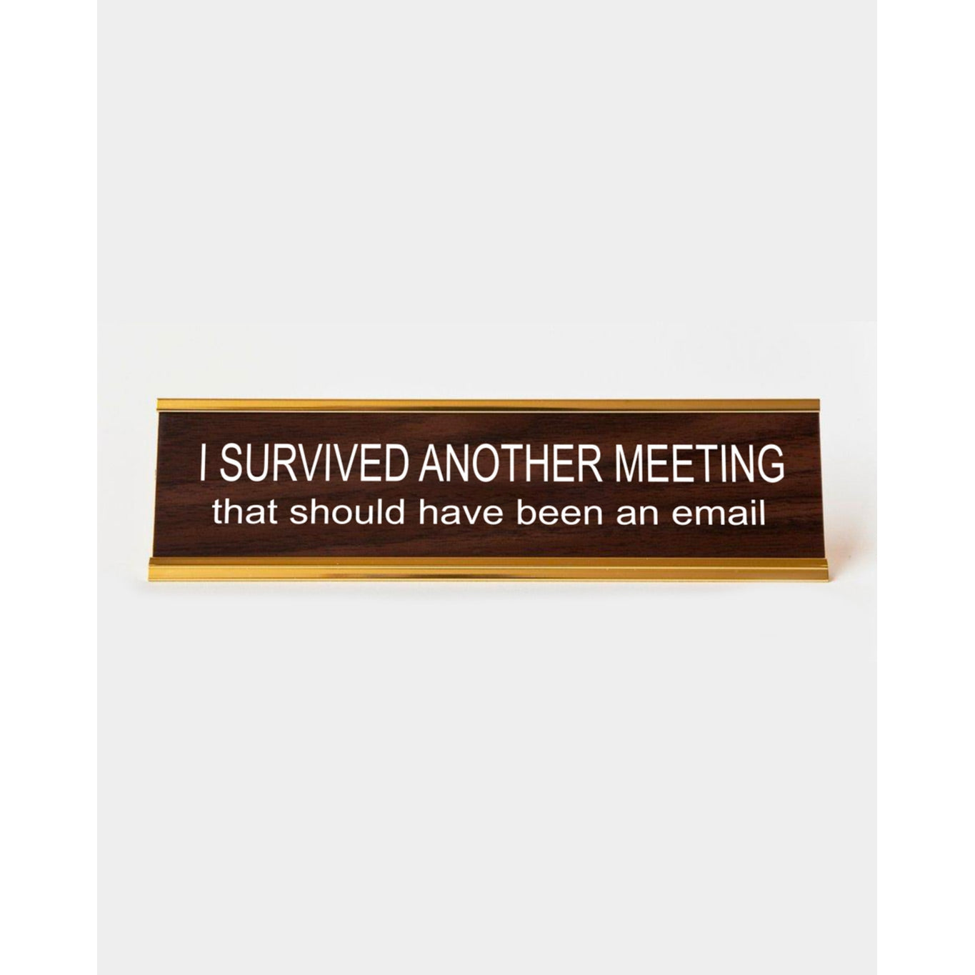 I Survived Another Meeting Nameplate nameplate