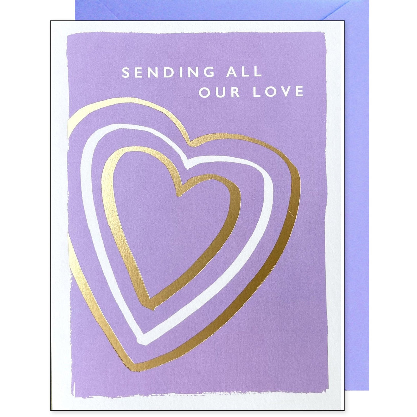 Sympathy Gold Heart Greeting Card