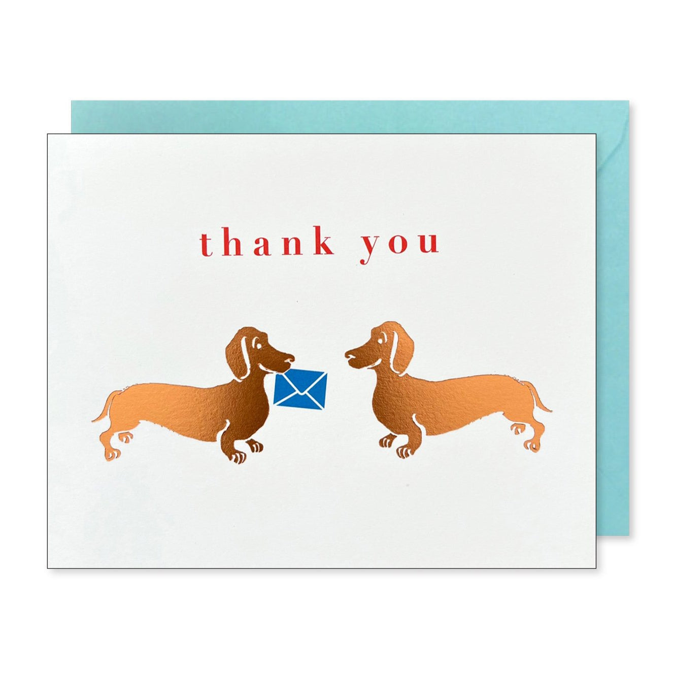 Dachshunds Thank You Greeting Card