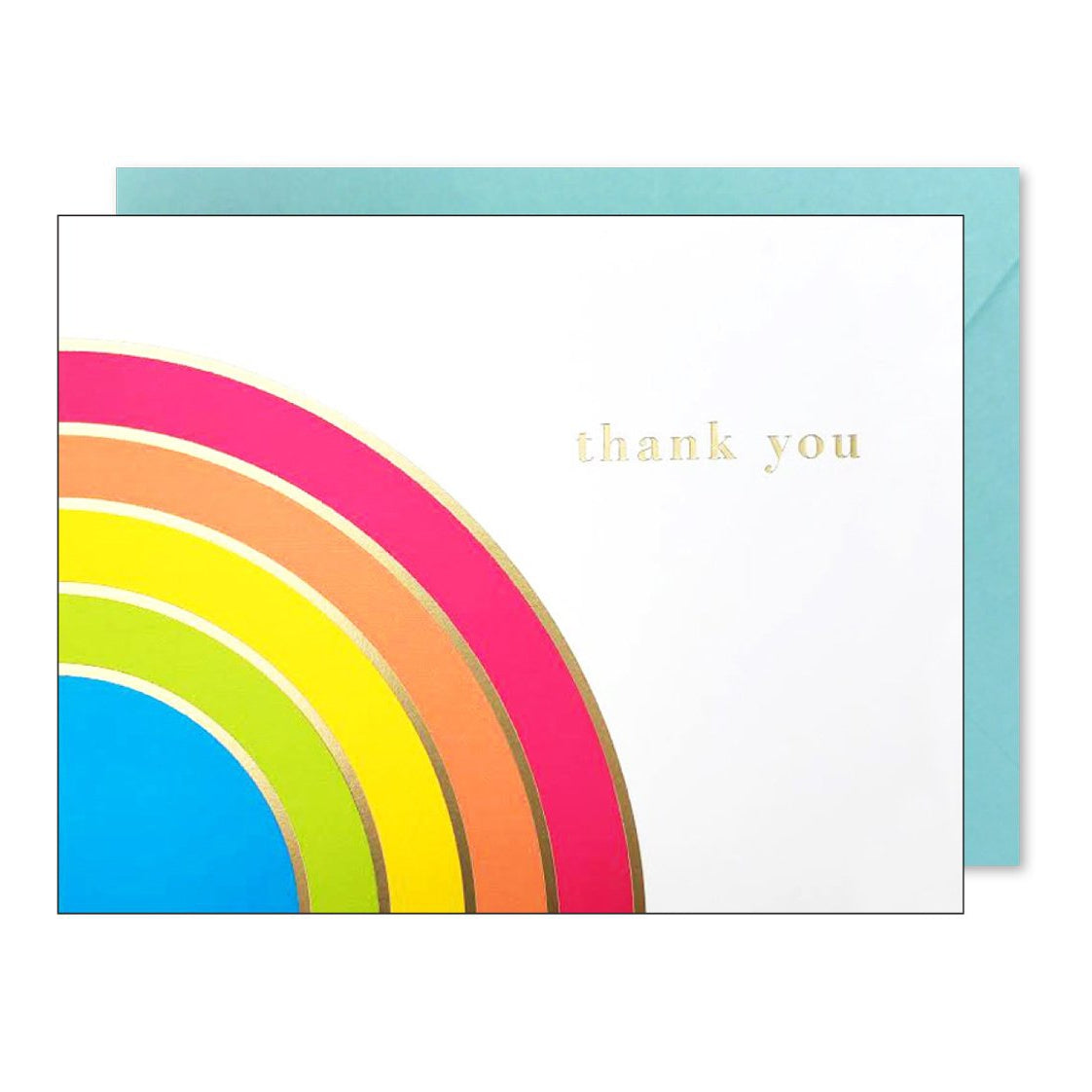 Rainbow Thank You Greeting Card