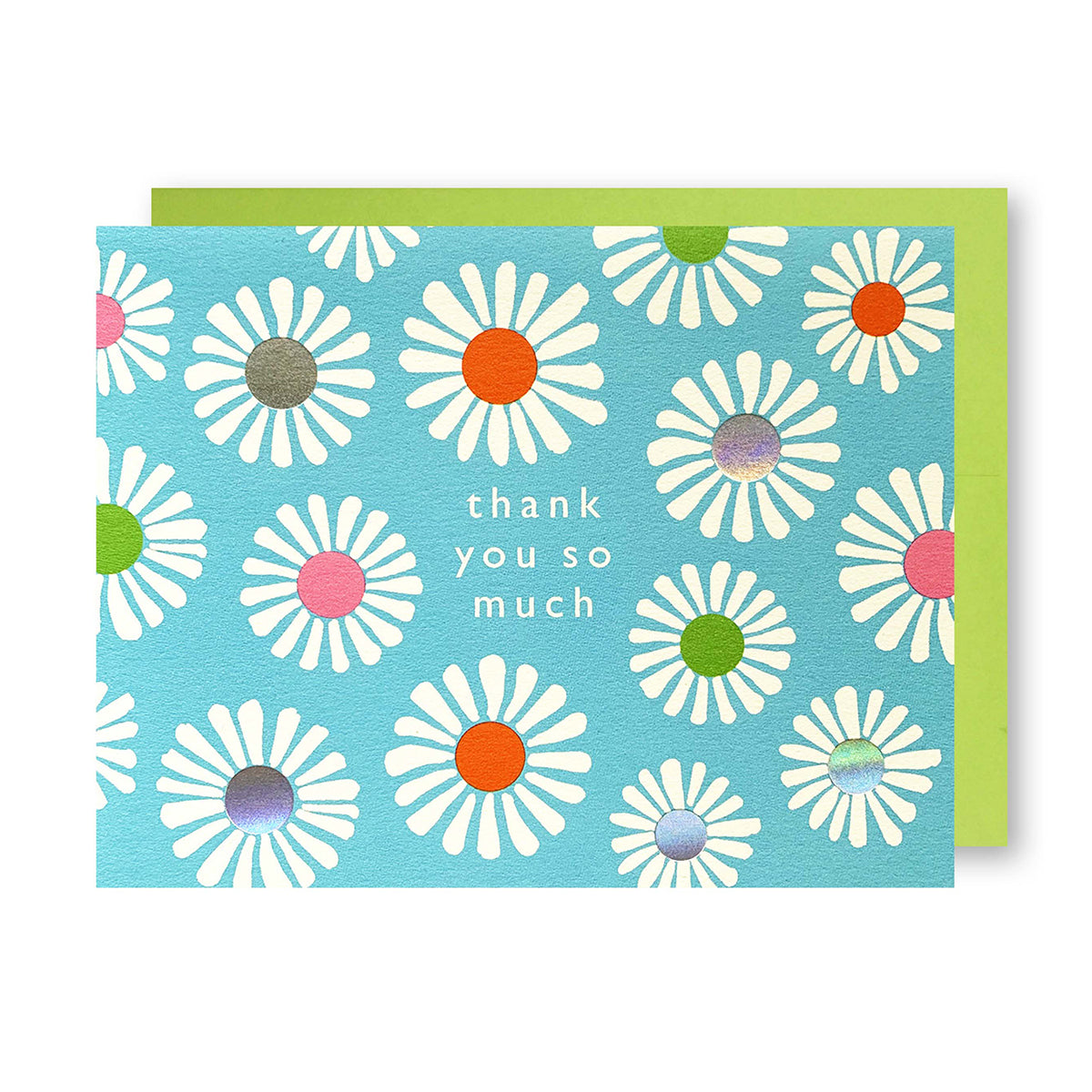 Happy Daisies Thank You Greeting Card