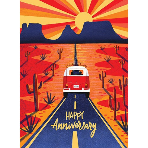 Road Trip Anniversary Greeting Card