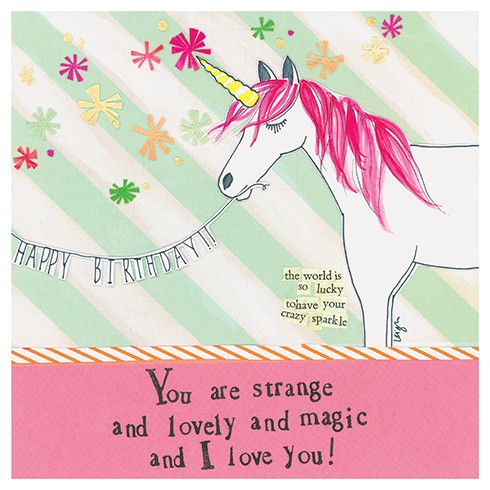 Unicorn Birthday Card - Just Fabulous Palm Springs
